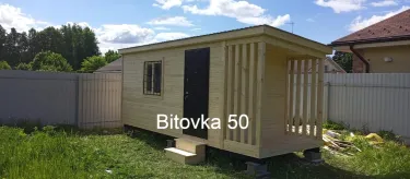 Бытовка с дровником 