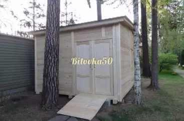 №17. Бытовка Стандарт c распашными дверями